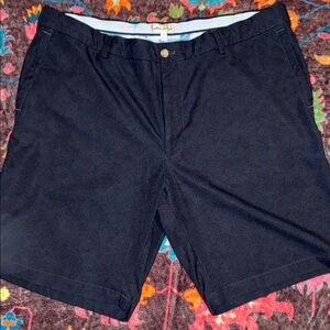 Peter Millar Black Flat Front Men's Shorts
